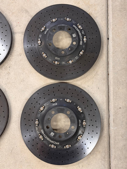 OEM Porsche PCCB Rotor Set 410x36 & 390x32 (Used)