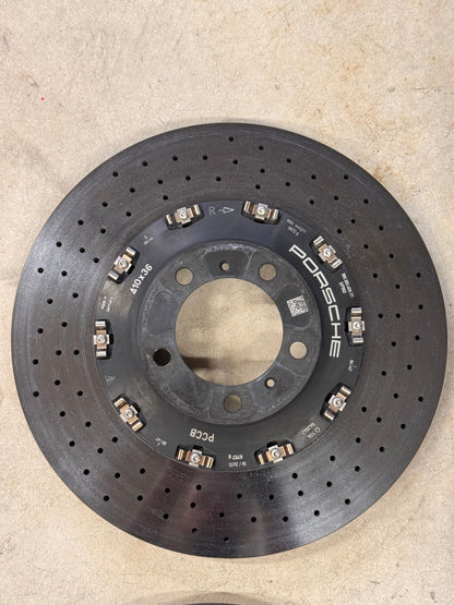OEM Porsche PCCB Rotor Set 410x36 & 390x32 (Used)