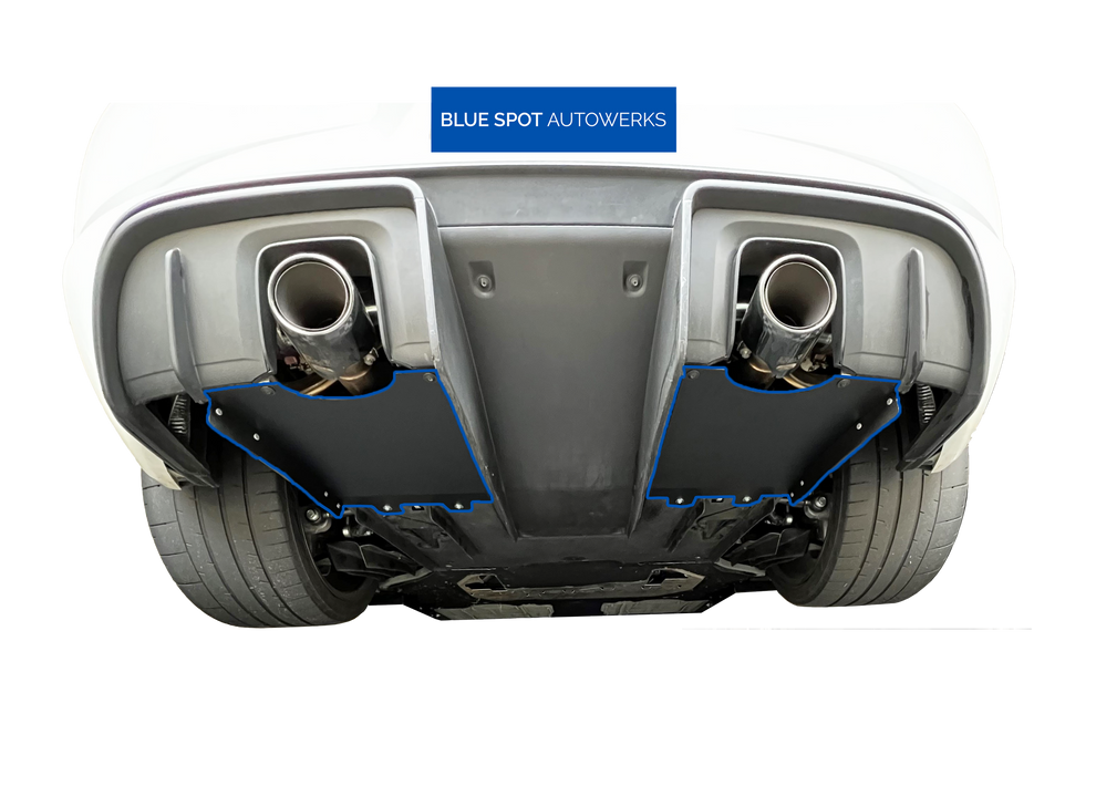 GT4/Spyder/GT4RS/SpyderRS Rear Exhaust Diffusers – Blue Spot Autowerks